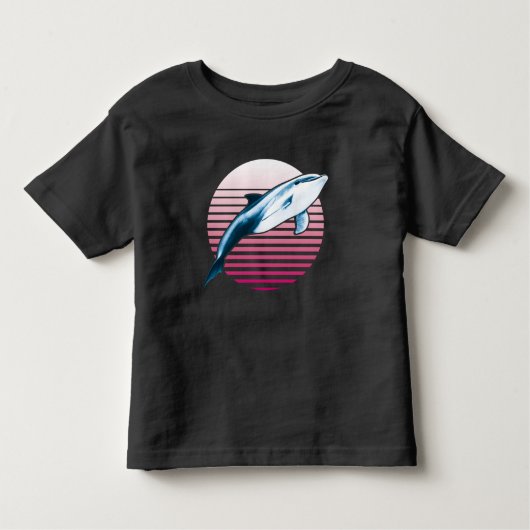 Vintager Retro-Dolphin Kleinkind T-shirt (Vorderseite)