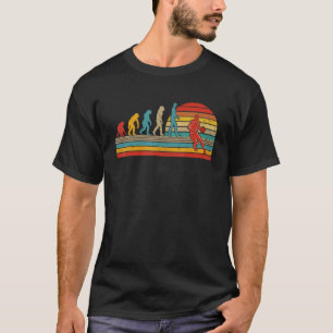 Vintager Retro-Evolution-Basketball-Spielerlüfter T-Shirt