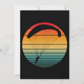 Vintager Retro-Fallschirm Einladung (Vorderseite)