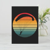 Vintager Retro-Fallschirm Einladung (Stehend Vorderseite)