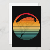 Vintager Retro-Fallschirm Einladung (Vorne/Hinten)