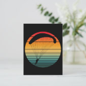 Vintager Retro-Fallschirm Postkarte (Stehend Vorderseite)