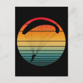 Vintager Retro-Fallschirm Postkarte (Vorderseite)