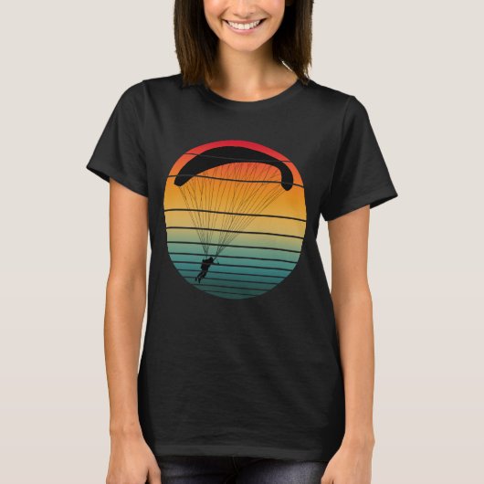 Vintager Retro-Fallschirm T-Shirt (Vorderseite)
