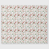 Vintager Retro-Feiertag Geschenkpapier (Flach)