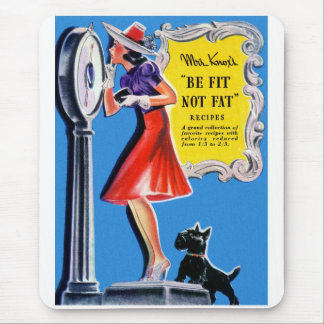 Vintager Retro FrauenKitsch wird, nicht fettes Mousepad
