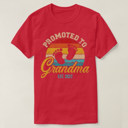 Vintager Retro für Großmutter 2022 T-Shirt (Design vorne)