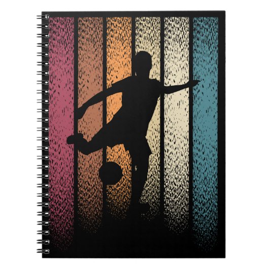 Vintager Retro-Fußball Notizblock (Vorderseite)