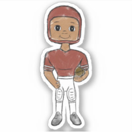 Vintager Retro-Fußballspieler Aufkleber