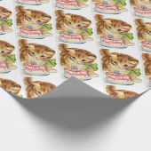 Vintager Retro Geschenkpapier (Ecke)