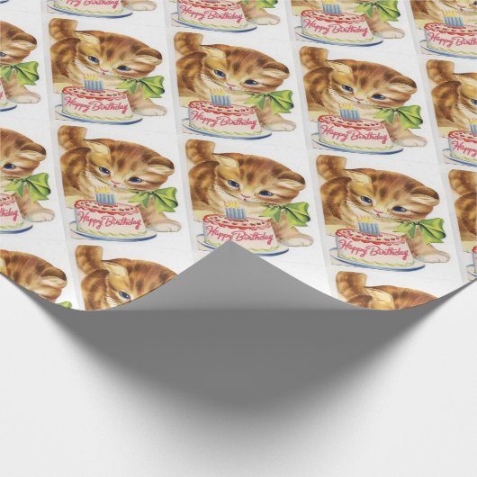 Vintager Retro Geschenkpapier (Ecke)