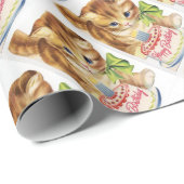 Vintager Retro Geschenkpapier (Rolleneckpunkt)