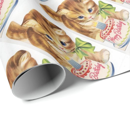 Vintager Retro Geschenkpapier (Rolleneckpunkt)