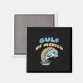 Vintager Retro-Golf von Mexiko Funny Dolphin Magnet (Vorderseite/Rückseite)
