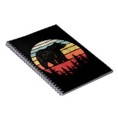 Vintager Retro-Grizzlybär Notizblock (Rechte Seite)