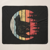 Vintager Retro-Grizzlybär Sherpadecke (Vorderseite (Horizontal))