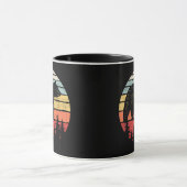 Vintager Retro-Grizzlybär Tasse (Zentrum)