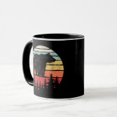 Vintager Retro-Grizzlybär Tasse (Vorderseite Links)
