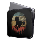 VINTAGER RETRO HORSE LAPTOPSCHUTZHÜLLE (Vorderseite Links)