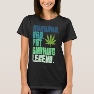 Vintager Retro-Husband-Vater Pot Rauchen Unkrautle T-Shirt