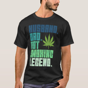 Vintager Retro-Husband-Vater Pot Rauchen Unkrautle T-Shirt