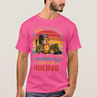 Vintager Retro Ich habe einen Ruhestandsplan für d T-Shirt