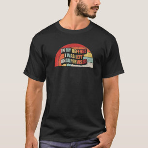 Vintager Retro in meiner Verteidigung wurde ich un T-Shirt