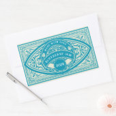 Vintager Retro-Jam-Etikett Rechteckiger Aufkleber (Umschlag)