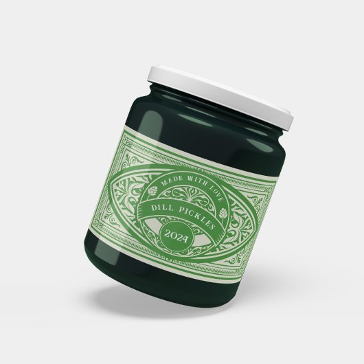 Vintager Retro-Jam-Etikett Rechteckiger Aufkleber