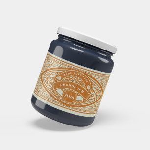 Vintager Retro-Jam-Etikett Rechteckiger Aufkleber