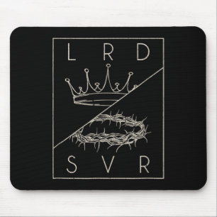 Vintager Retro Jesus Christlich Lord & amp; Retter Mousepad