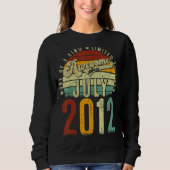 Vintager Retro-Juli 2012 Sweatshirt (Vorderseite)