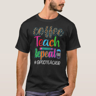 Vintager Retro-Kaffeetablett Wiederholung SPED-LEH T-Shirt