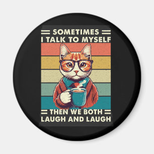 Vintager Retro-Katzenkaffee (3) Magnet