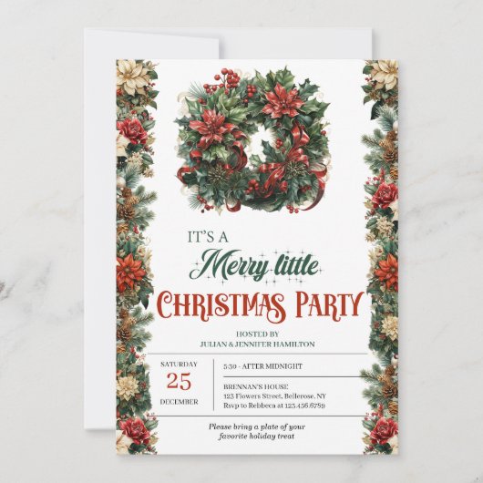 Vintager Retro-Klassiker Einladung (Vorderseite)