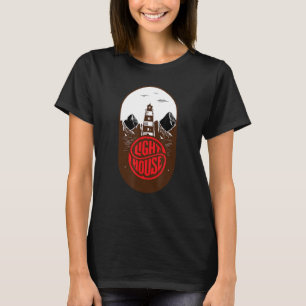 Vintager Retro-Leuchtturm T-Shirt