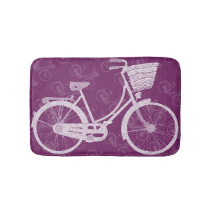 Vintager Retro-Lila Fahrradkorb für Mädchen Niedli Badematte