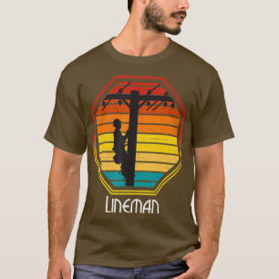 Vintager Retro Lineman Shirt Line-Mitarbeiter
