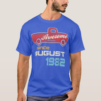 Vintager Retro-Niedliche Geburtstag-LKW Phantastis T-Shirt