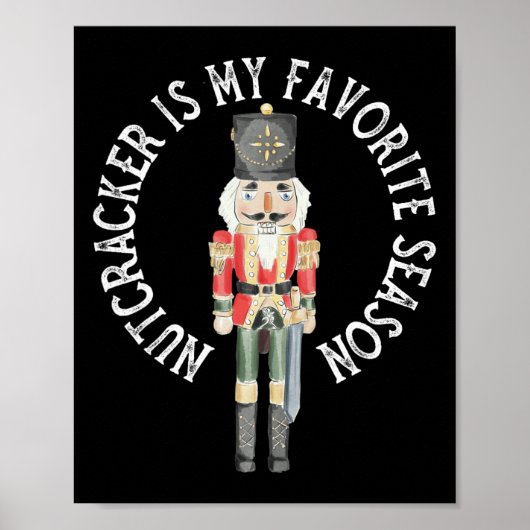 Vintager Retro Nutcracker ist meine Lieblingssaiso Poster (Vorne)