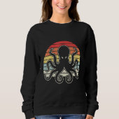 Vintager Retro Octopus Kraken Sweatshirt (Vorderseite)