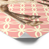 Vintager Retro Palomino Poster (Ecke)