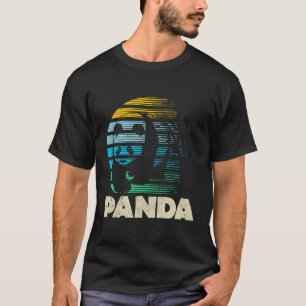 Vintager Retro Panda Bär Cool Spirit Animal Zoo Ke T-Shirt