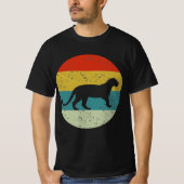 Vintager Retro-Panther T-Shirt (Vorderseite)