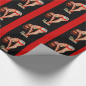 Vintager Retro Peter Driben Pinup Geschenkpapier (Ecke)
