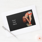 Vintager Retro Peter Driben Pinup Rechteckiger Aufkleber (Umschlag)