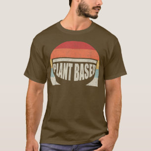 Vintager Retro Pflanze Vegetarischer T - Shirt