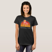 Vintager Retro Pinball Time Pinball Player T-Shirt (Vorne ganz)