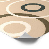 Vintager Retro-Pop Quadrate Abstrakt Art 2 Poster (Ecke)