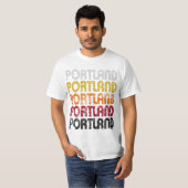 Vintager Retro Portland-T - Shirt (Vorne ganz)
